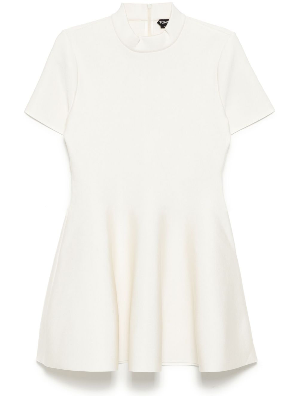 Flared mini dress - Black