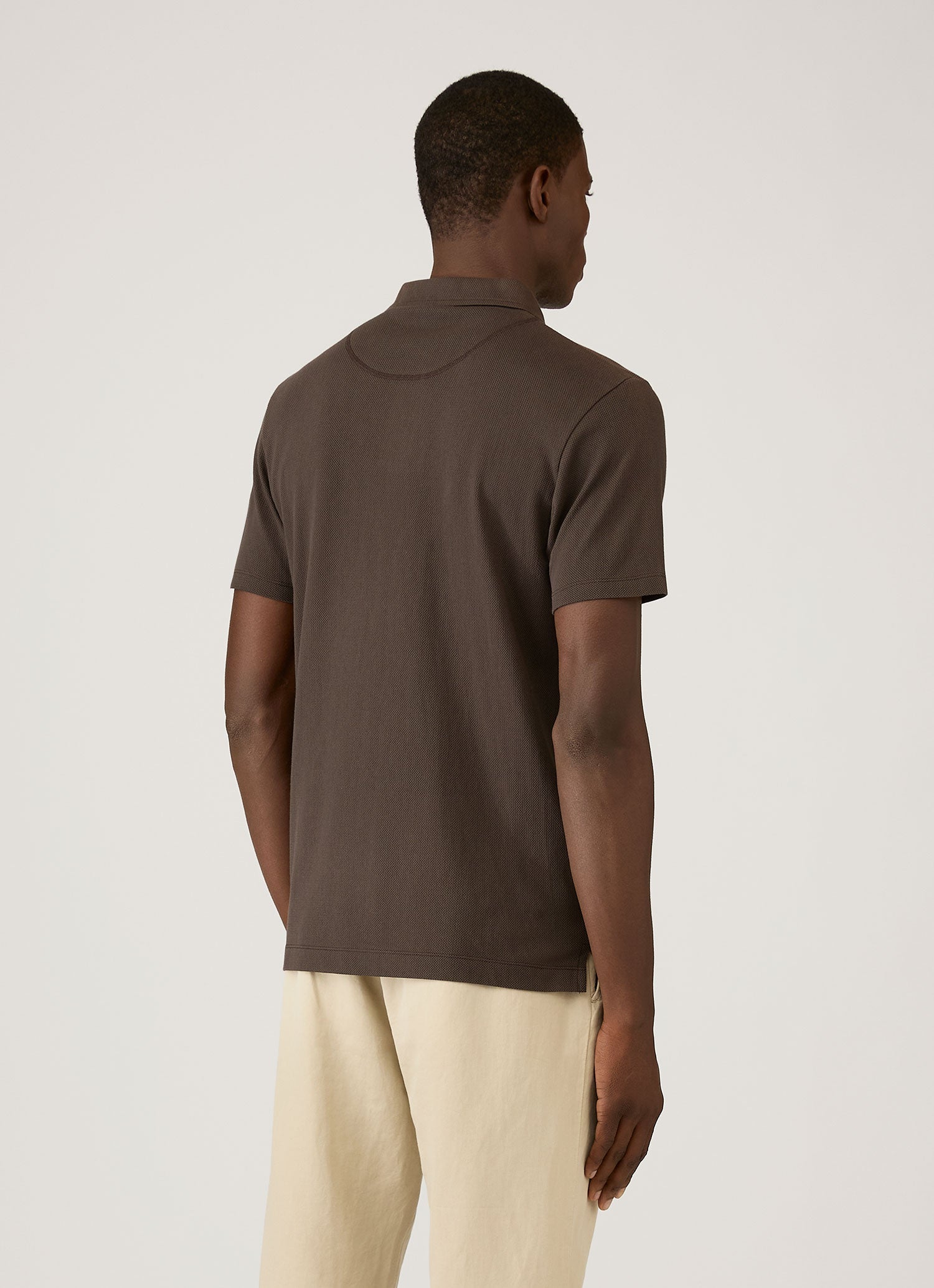 Men's Riviera Polo Shirt in Dark Chocolate XXXL