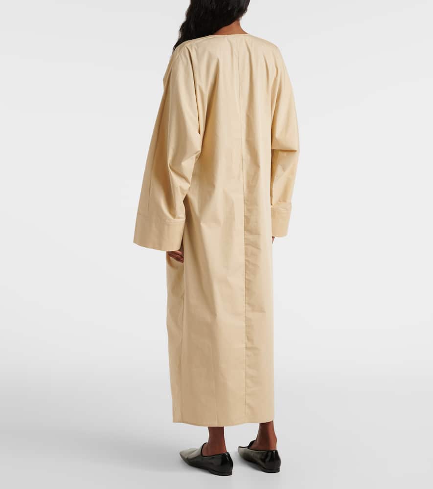 Ailin draped cotton midi dress