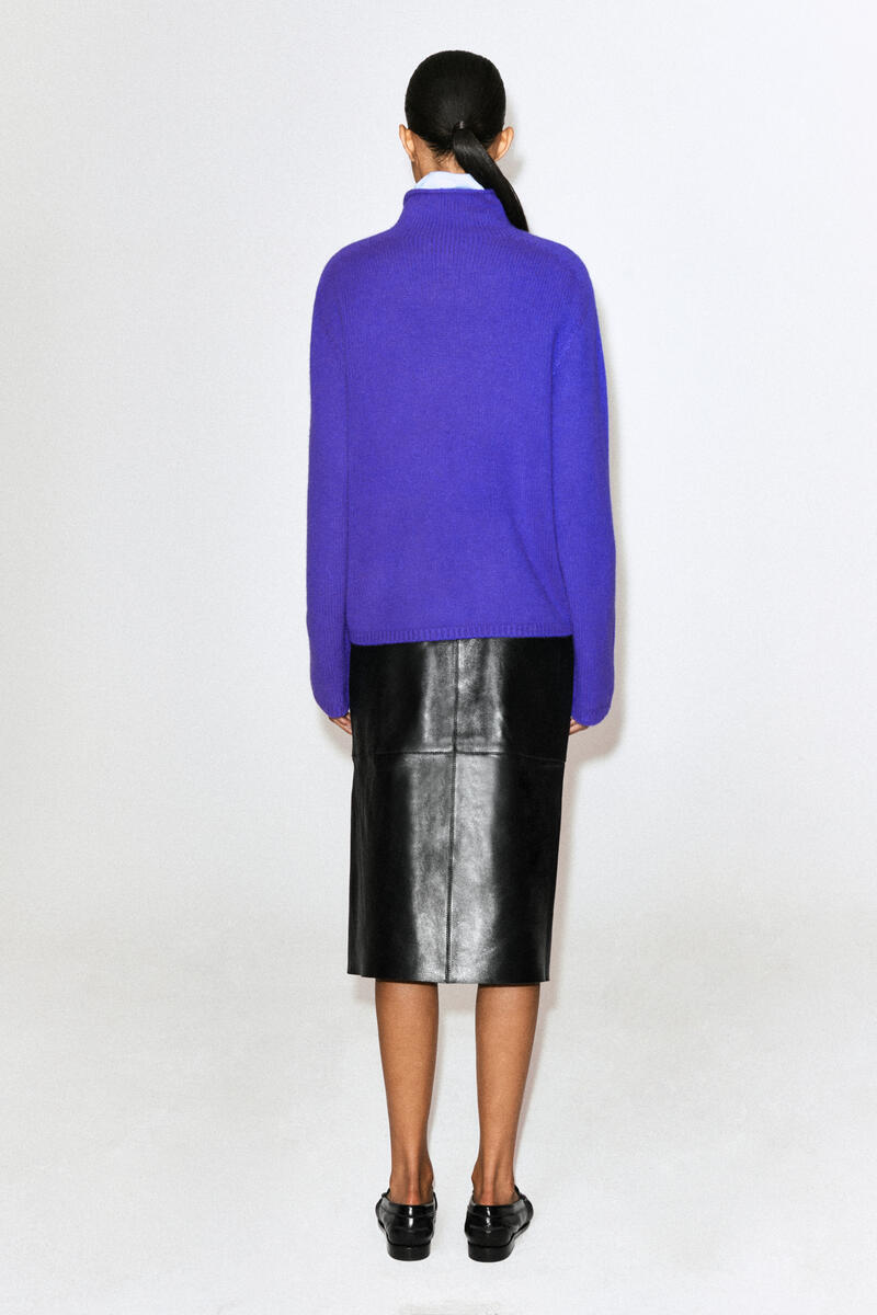 Cashmere Mock-Neck Sweater