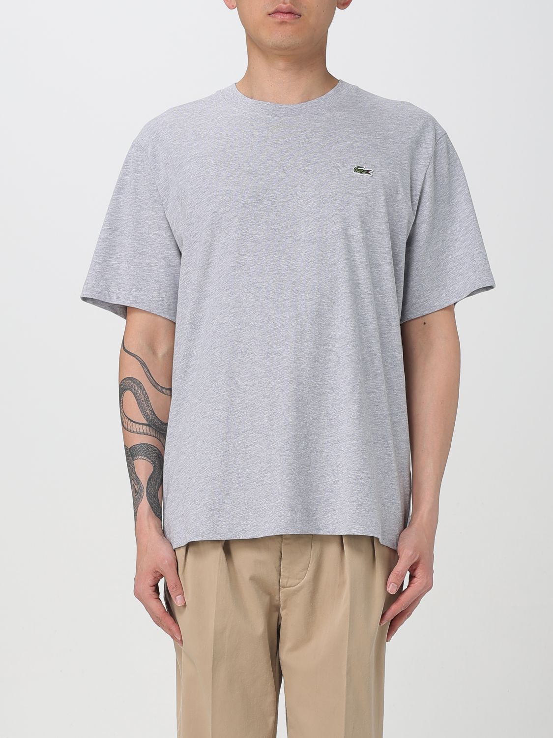 T-Shirt LACOSTE Men color Grey
