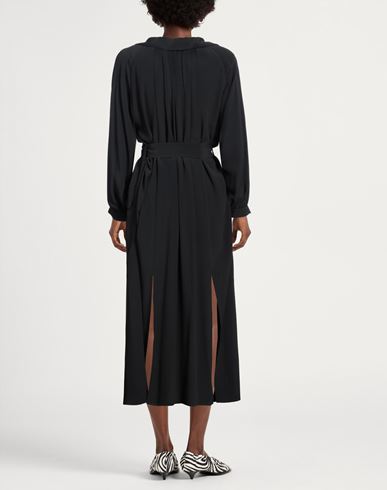 Semicouture Woman Midi dress Black Size 4 Acetate, Silk