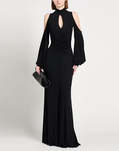 Woman Maxi dress Black Size 4 Viscose, Polyamide, Elastane