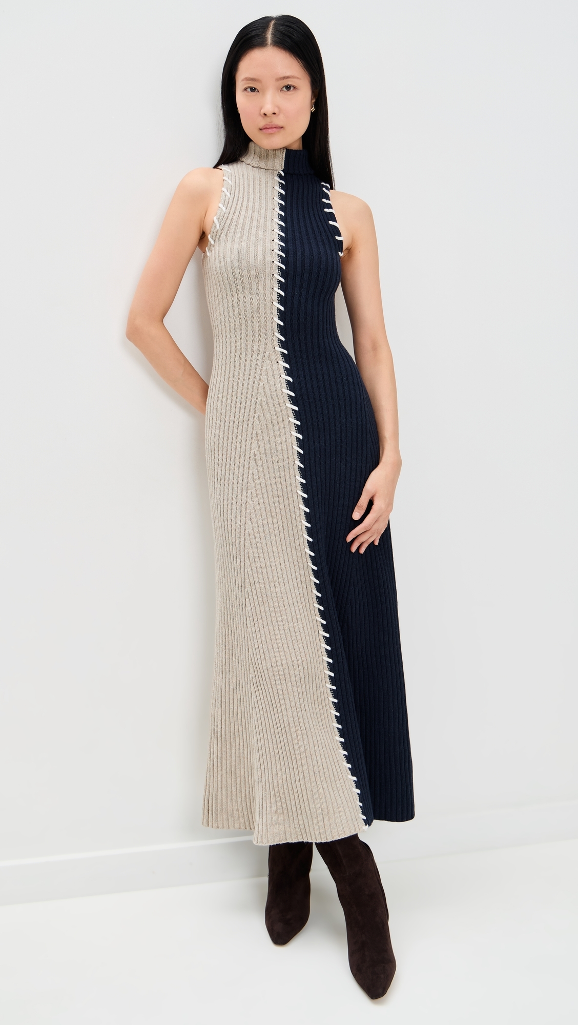 Gwendolyn Maxi Dress Natural Navy