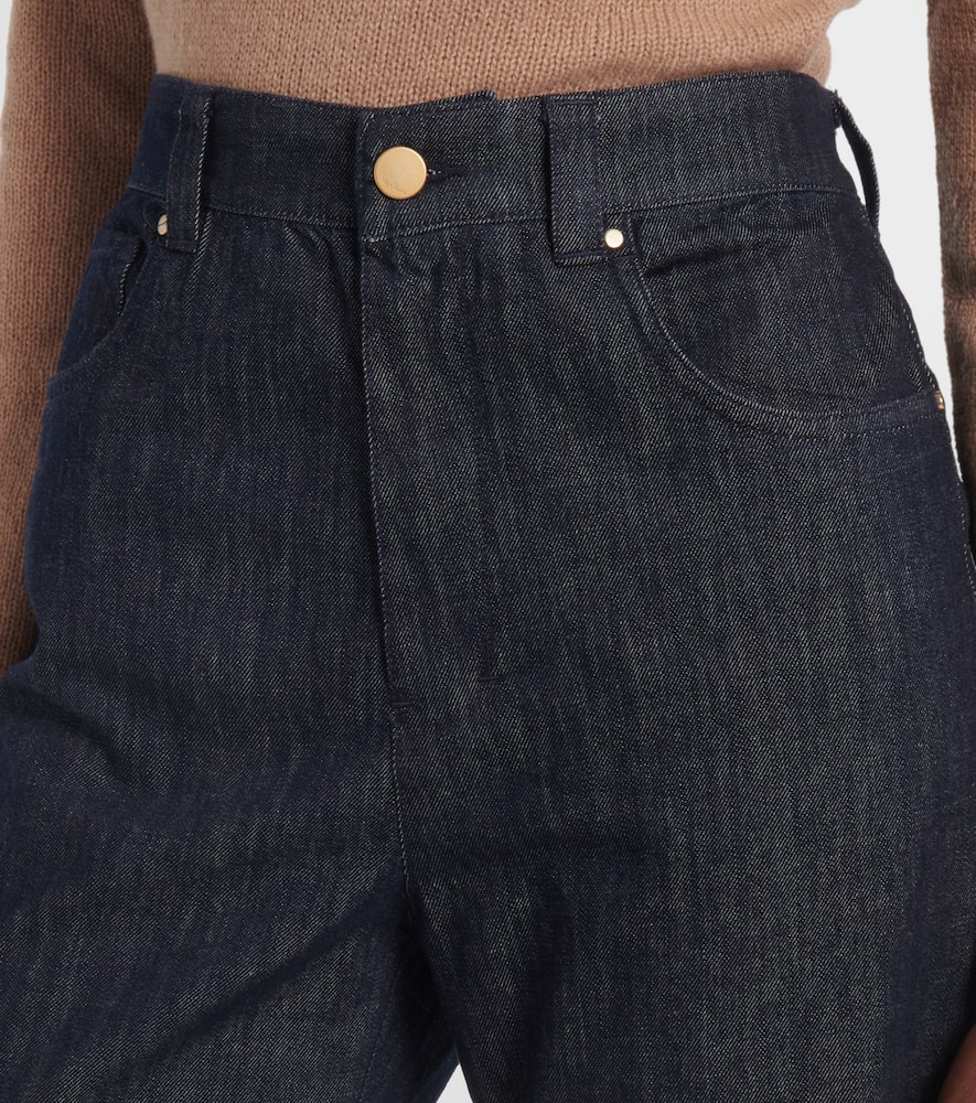 Terra high-rise straight jeans