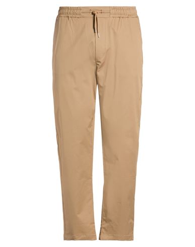 Man Pants Camel Size XL Cotton, Elastane