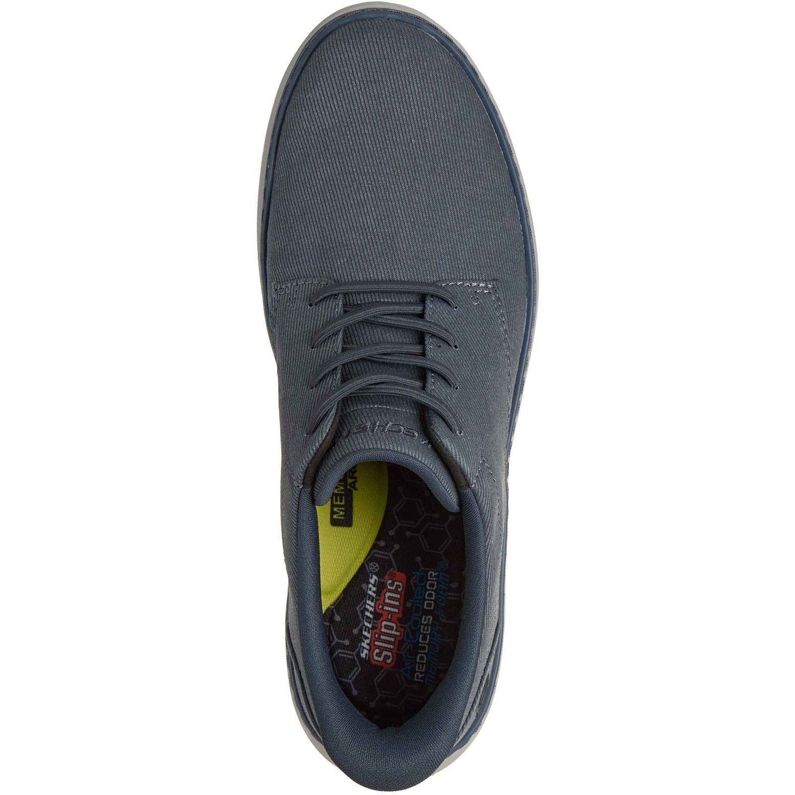 Skechers Hyland Justino Textile Men's Navy Lace-Up Shoe