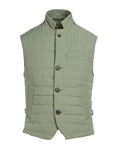 Platinum Man Vest Sage green Size 44 Cotton, Polyester