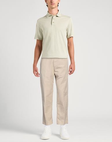 Man Pants Beige Size 32 Cotton, Linen