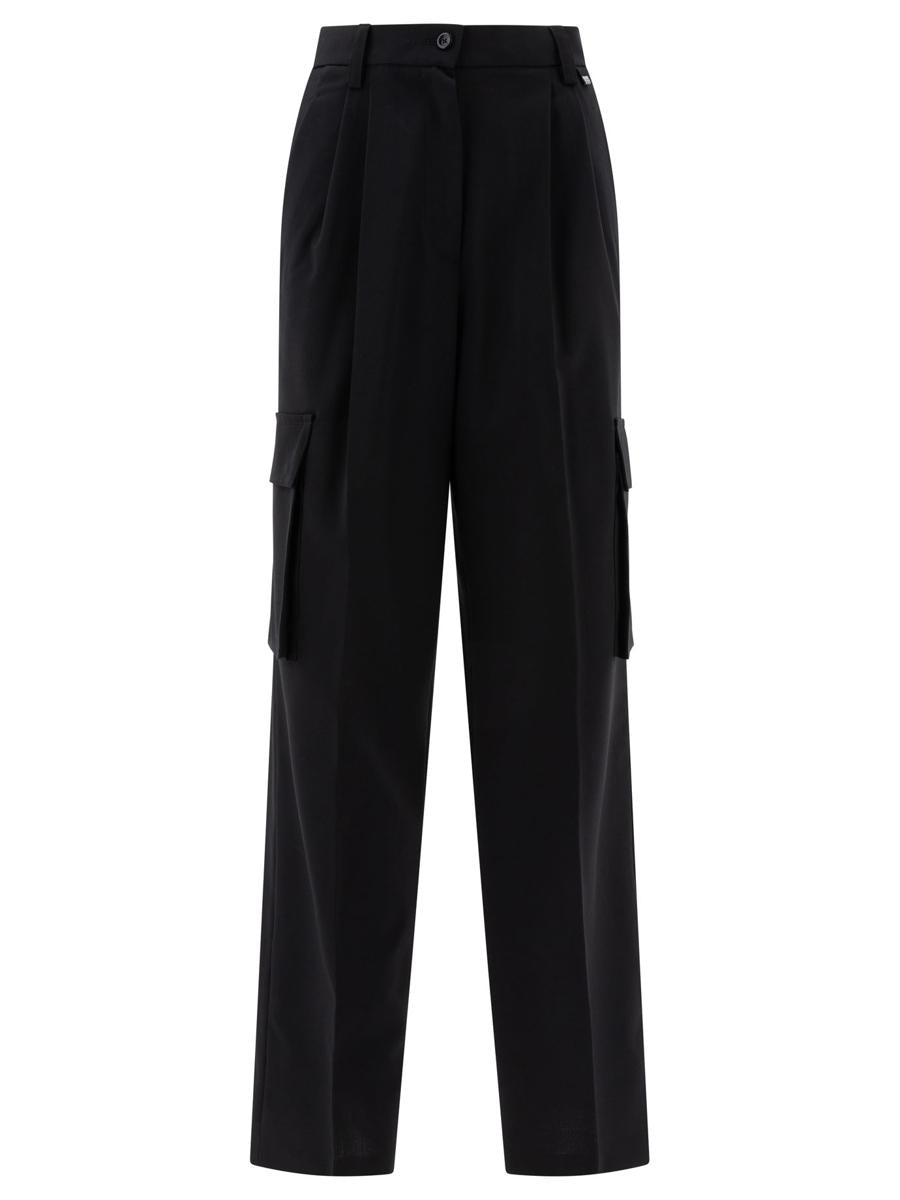 Wool Blend Cargo Trousers