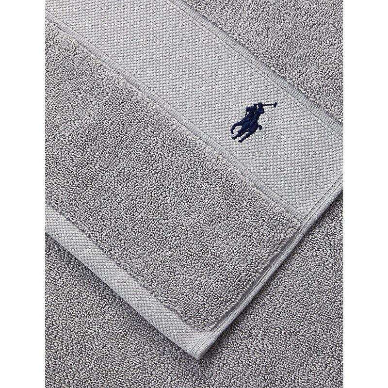 Andover Heather Andover Logo-embroidered Cotton Bath Sheet 90cm x 160cm Face Cloth