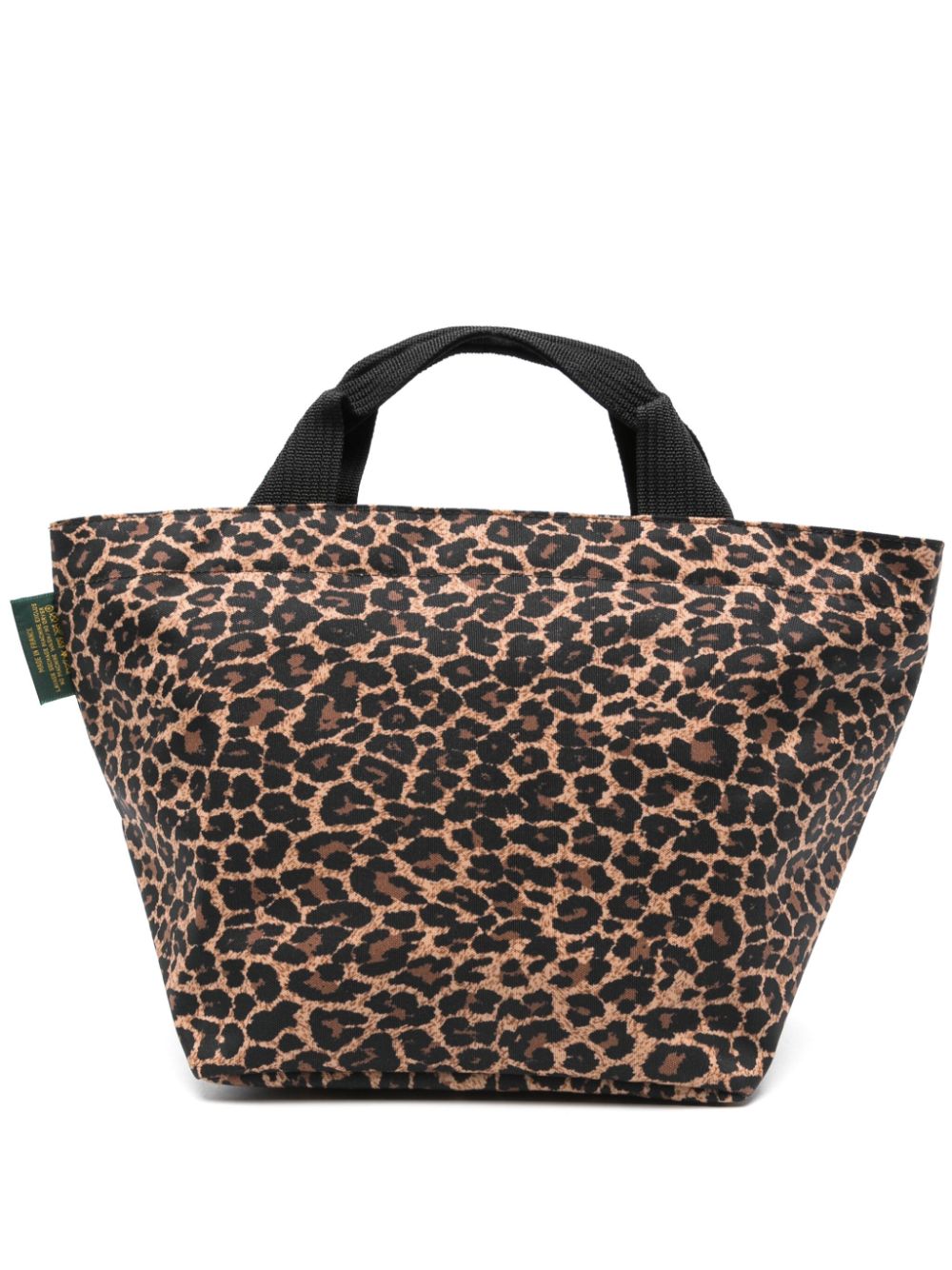Medium leopard-print tote bag - Brown