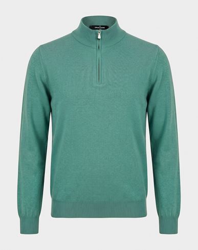 Man Turtleneck Light green Size 44 Cashmere