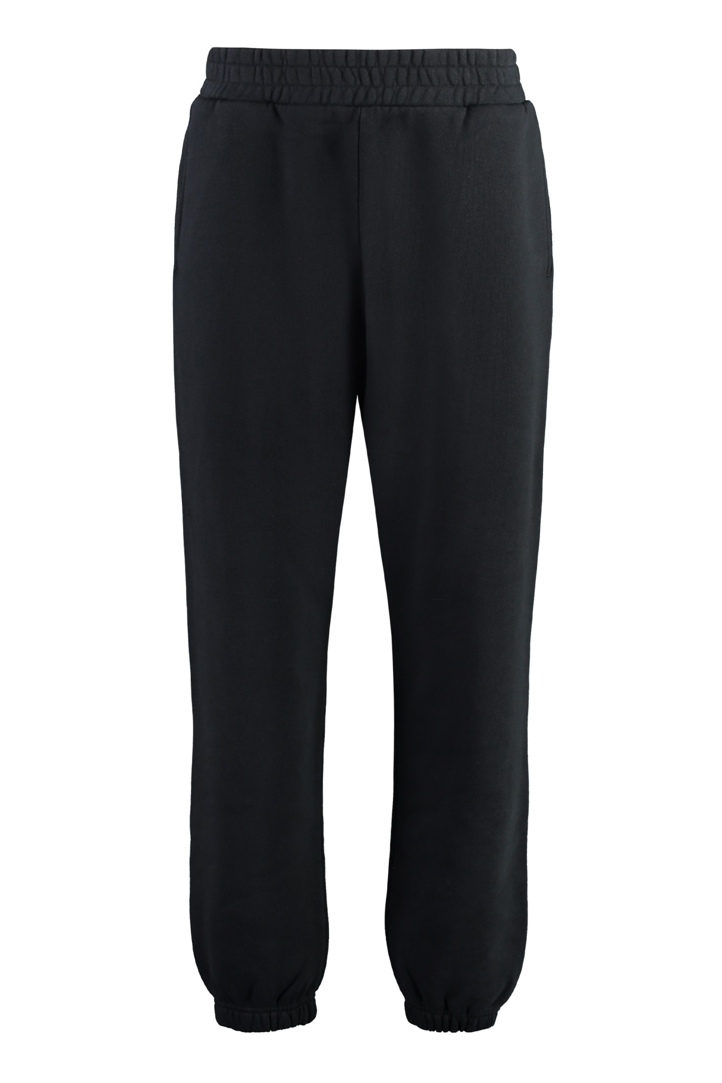 College cotton track pants - Black