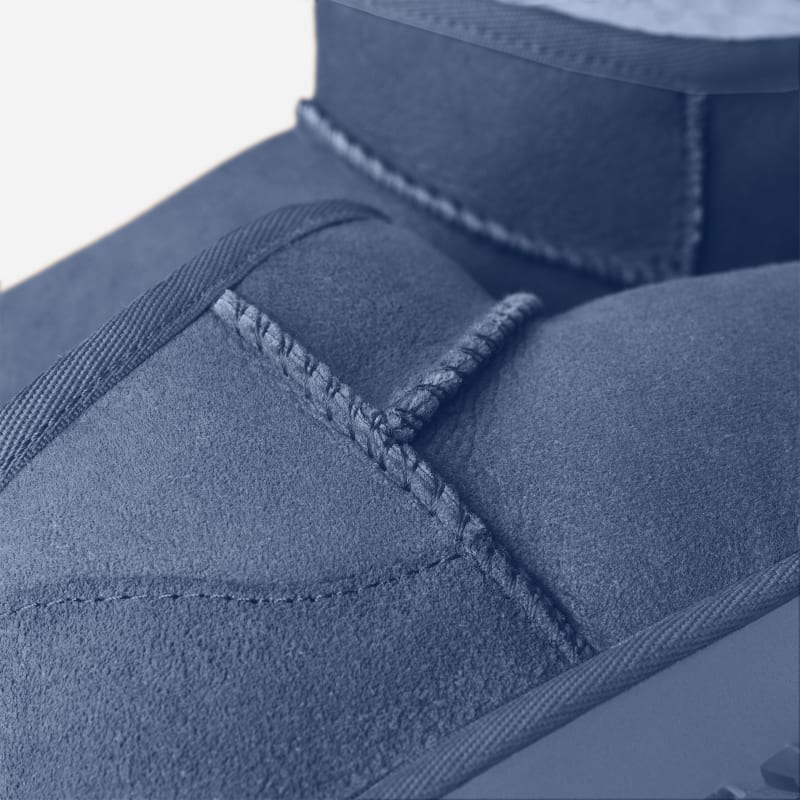 ® Women's Classic Ultra Mini Sheepskin Classic Boots in Desert Blue