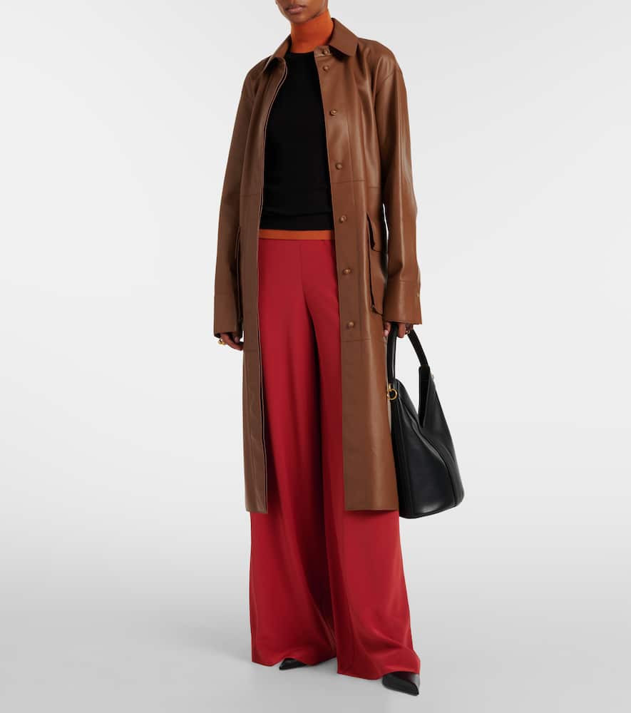 Rihani silk wide-leg pants