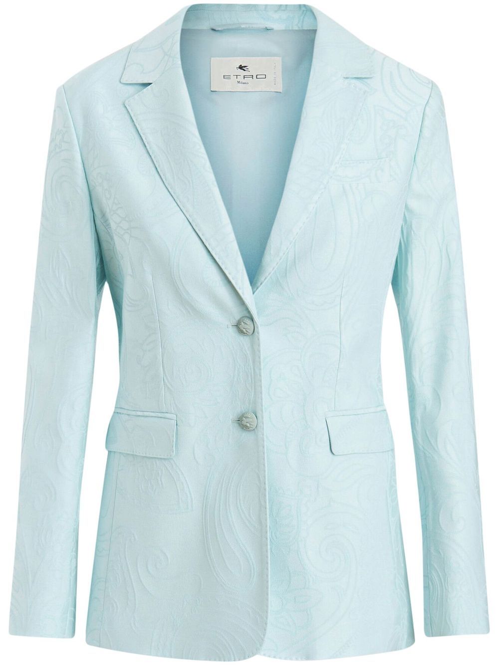 Paisley-print blazer - Blue