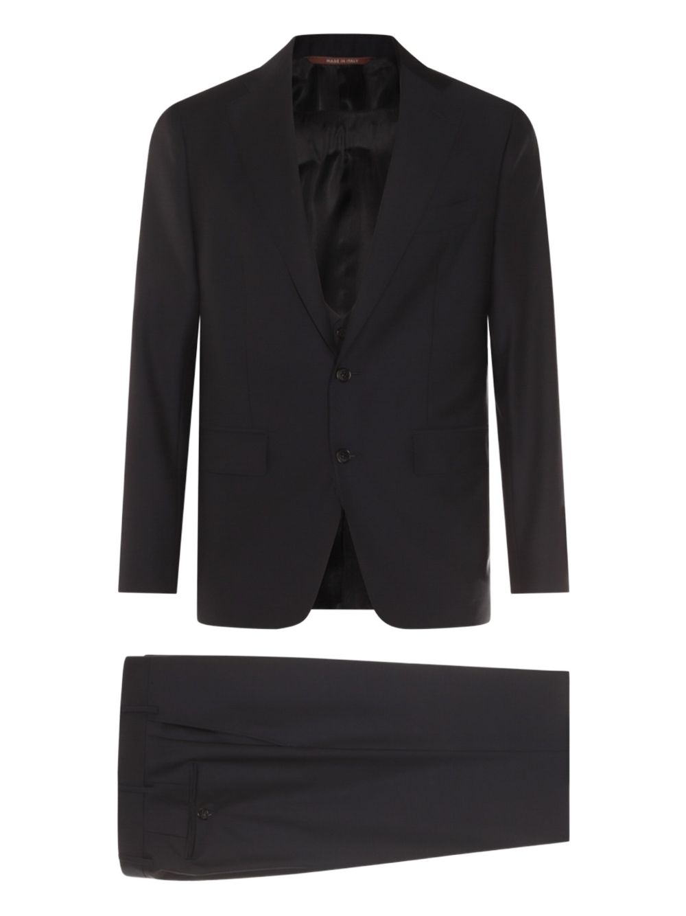 Canali wool single-breasted suit - Blue