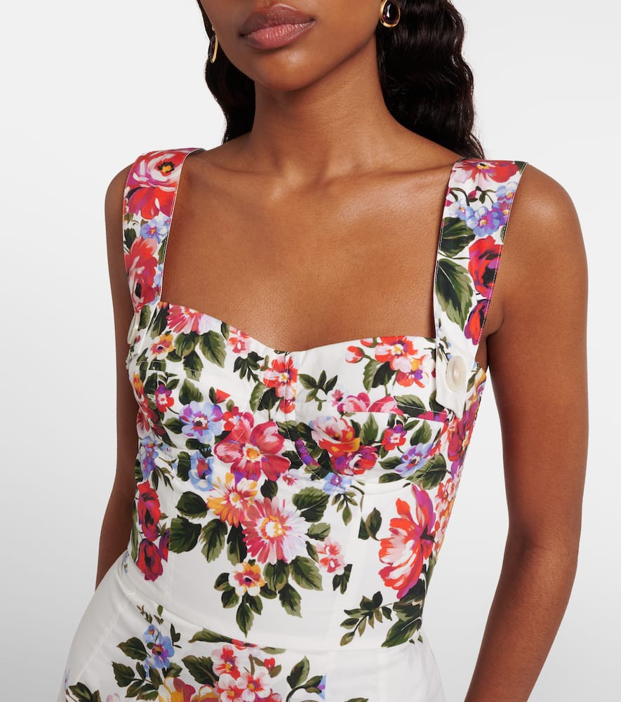 Floral cotton minidress