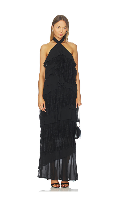 Tularosa Kellen Gown in Black. XL. Also in L, M, S