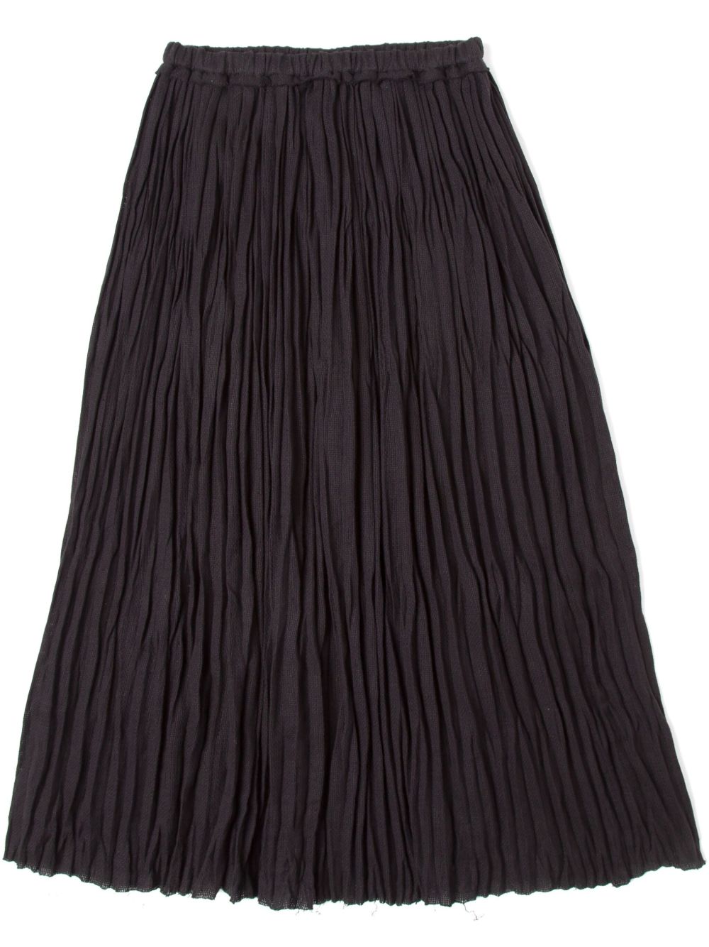Pleated midi skirt - Black
