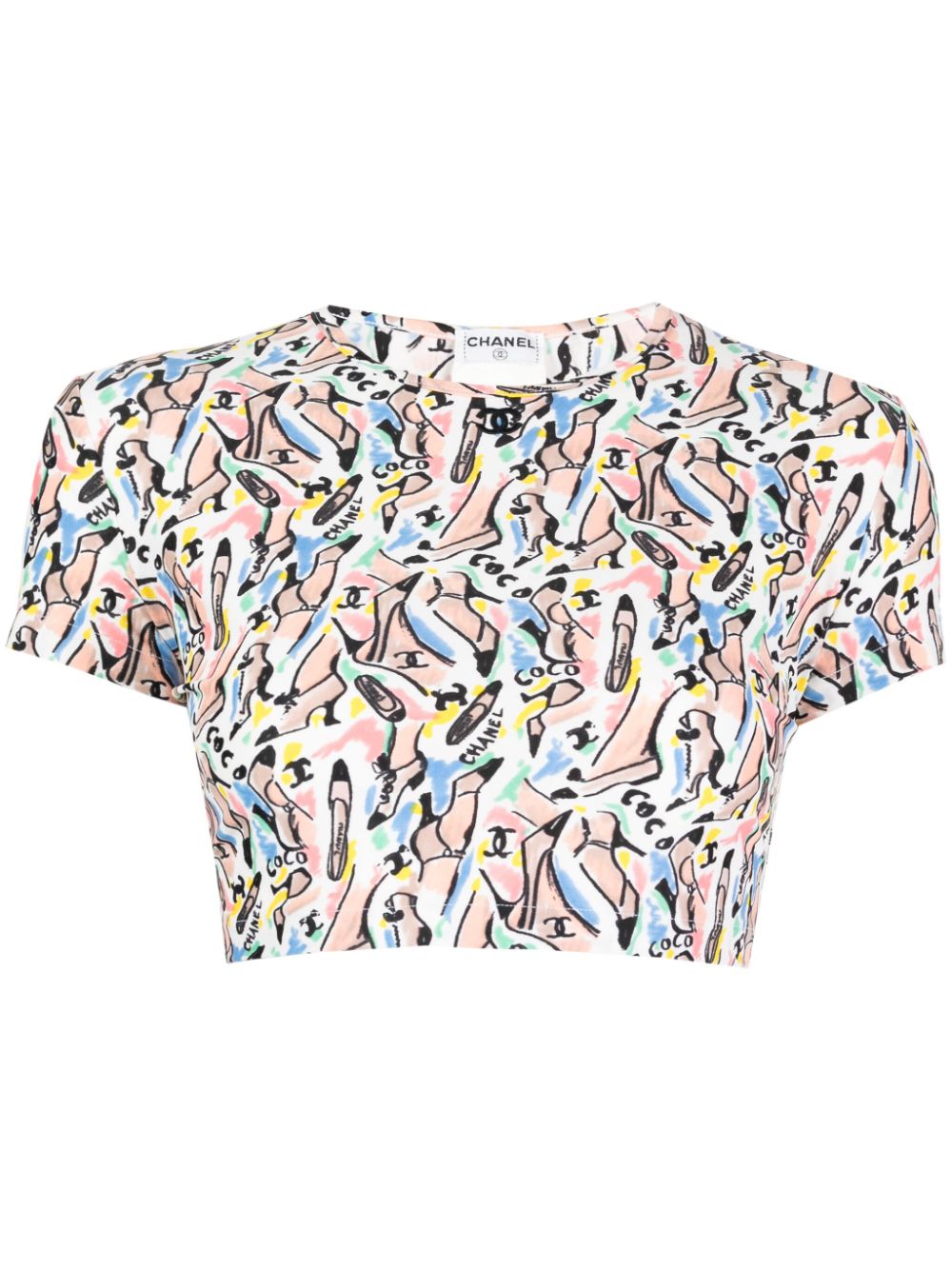 1995 pumps-print T-shirt - Multicolour