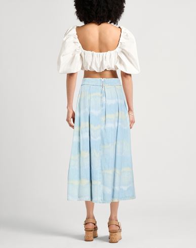 Woman Denim skirt Blue Size 30 Cotton, Polyester