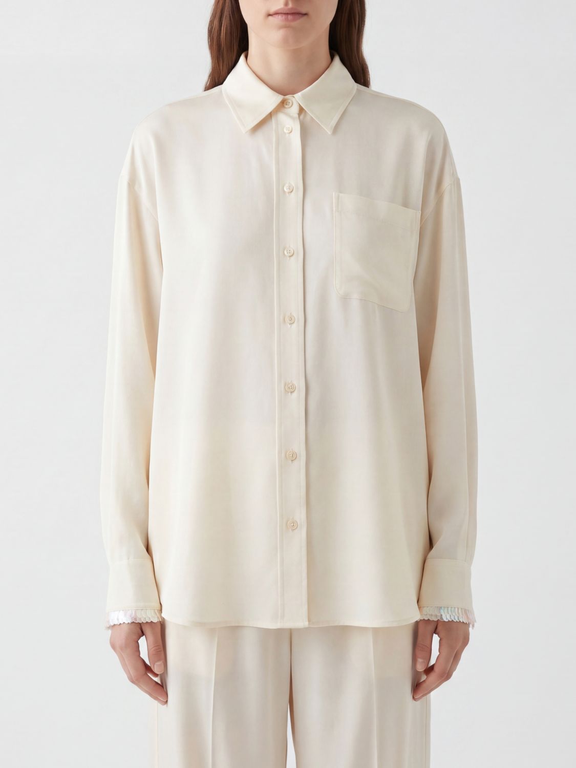 Shirt Woman color Cream