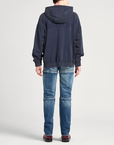 Man Sweatshirt Navy Size XS Cotton