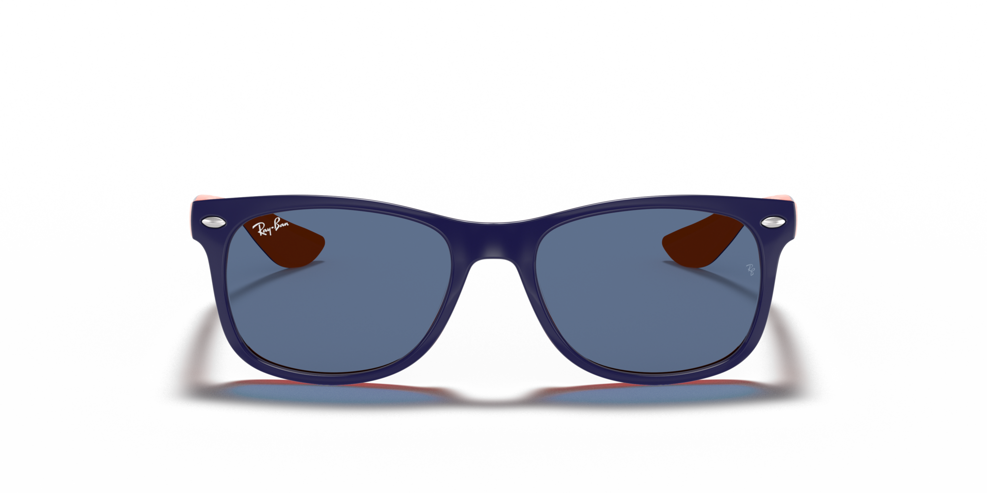 Ray - Ban Kid Ray - Ban RJ9052S JUNIOR NEW WAYFARER 178/80 Sunglasses Injected Blue Blue Squared Norma