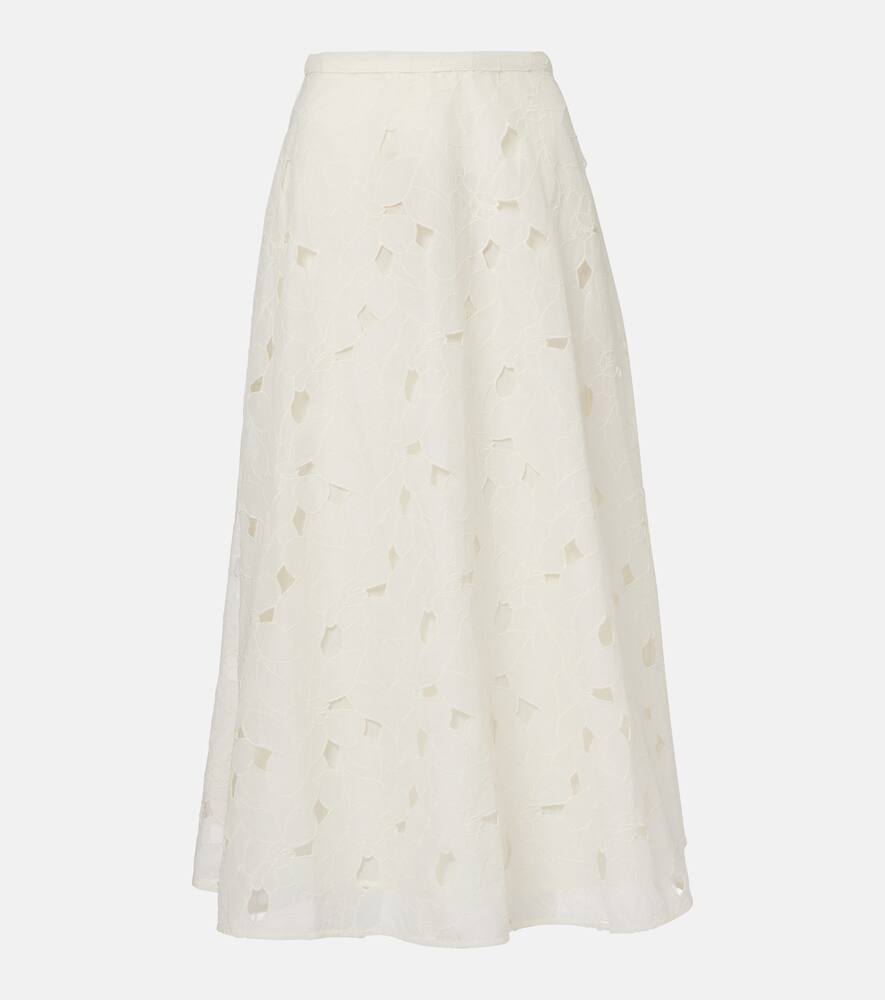 Caro cotton organdy maxi skirt
