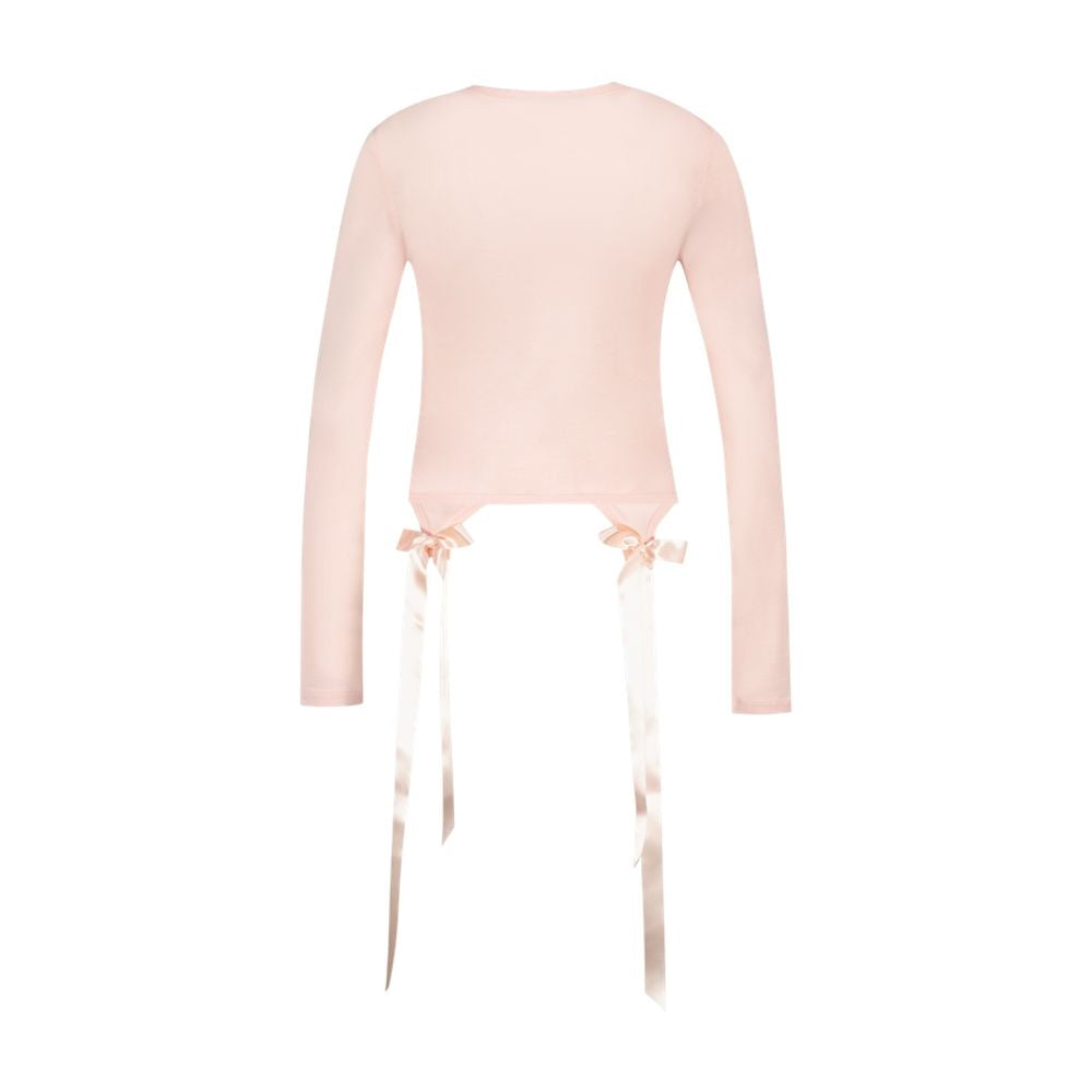Bow Tail Easy T-Shirt — Pink