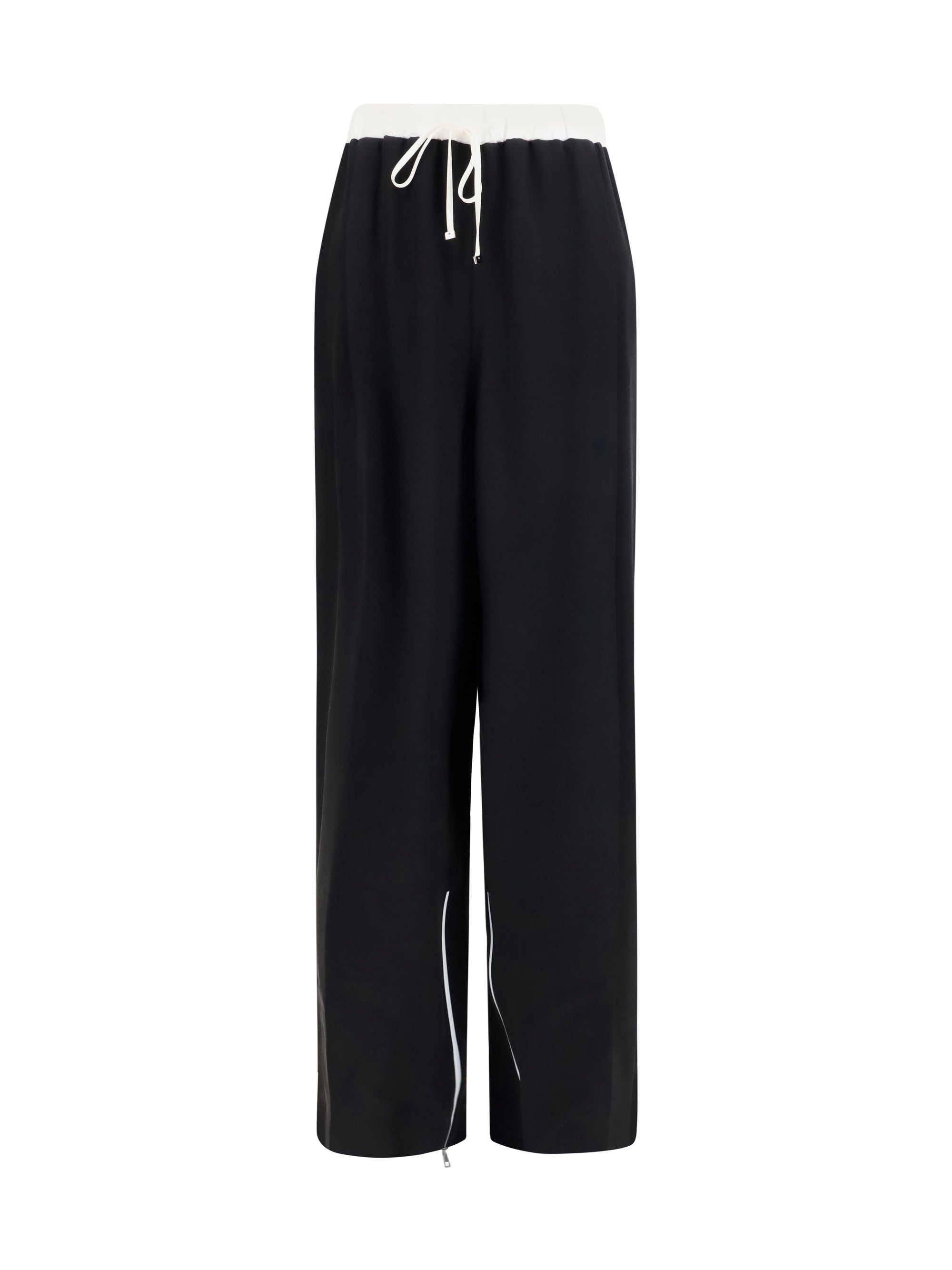 Silk Trousers — Black