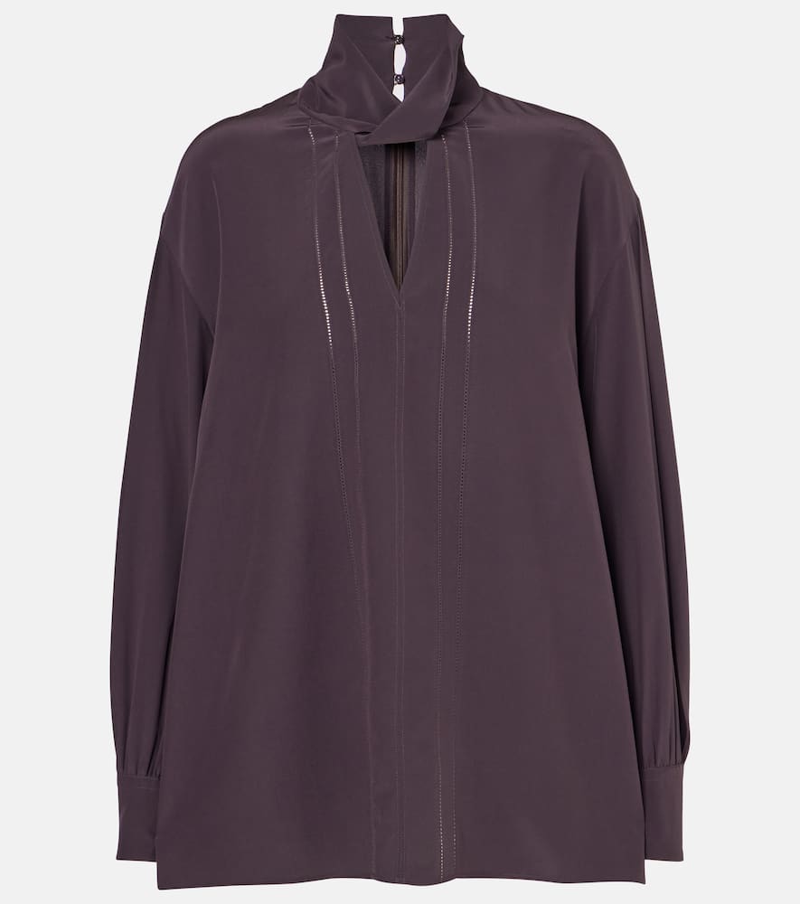 Rivoli silk crêpe de chine blouse