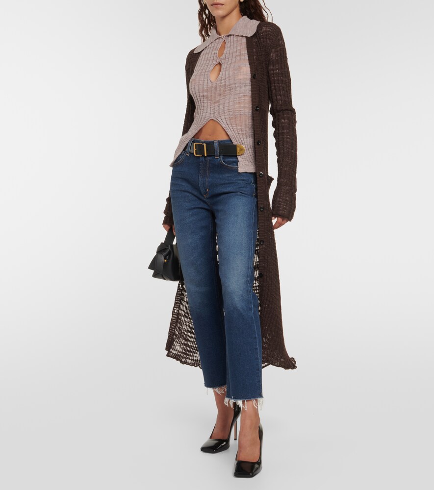 Daphne high-rise straight cropped jeans