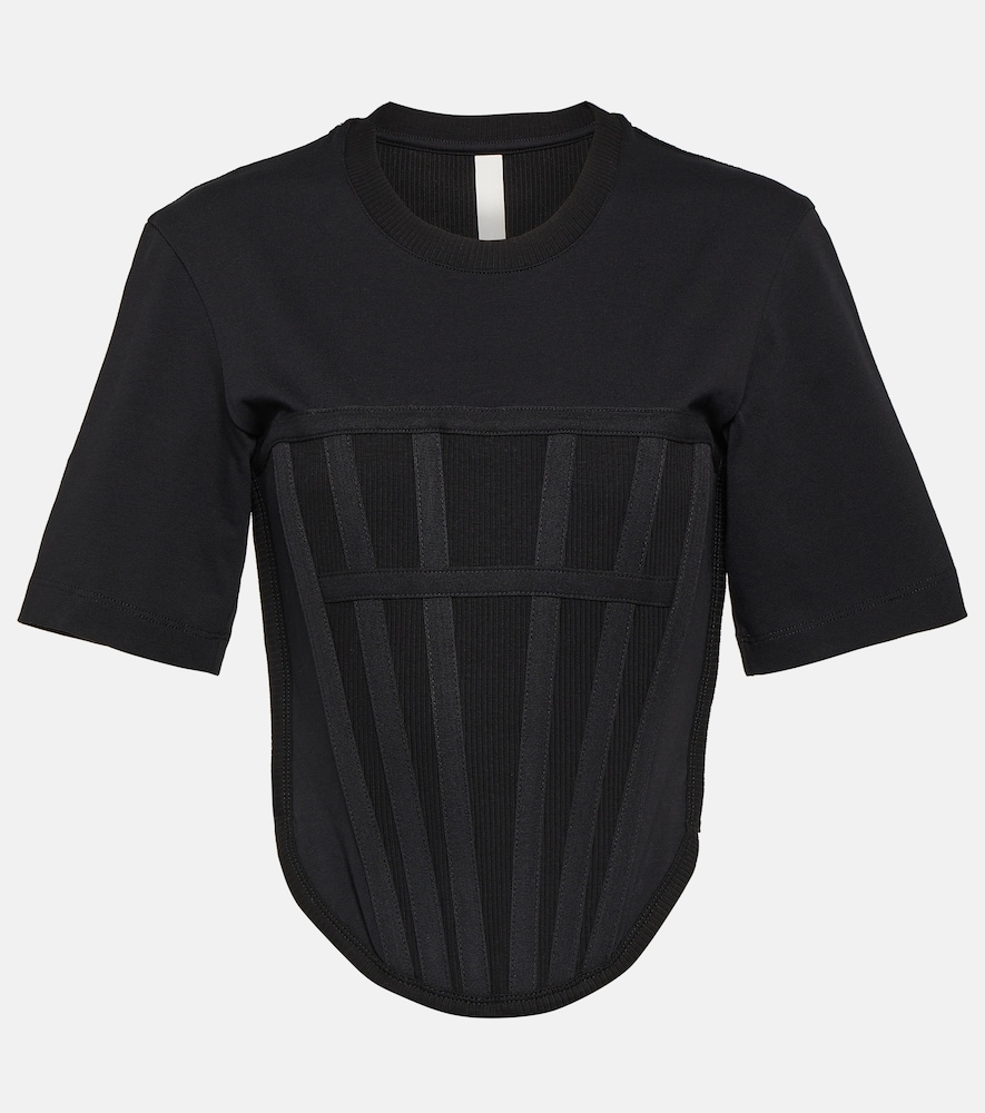 Corset cotton jersey T-shirt