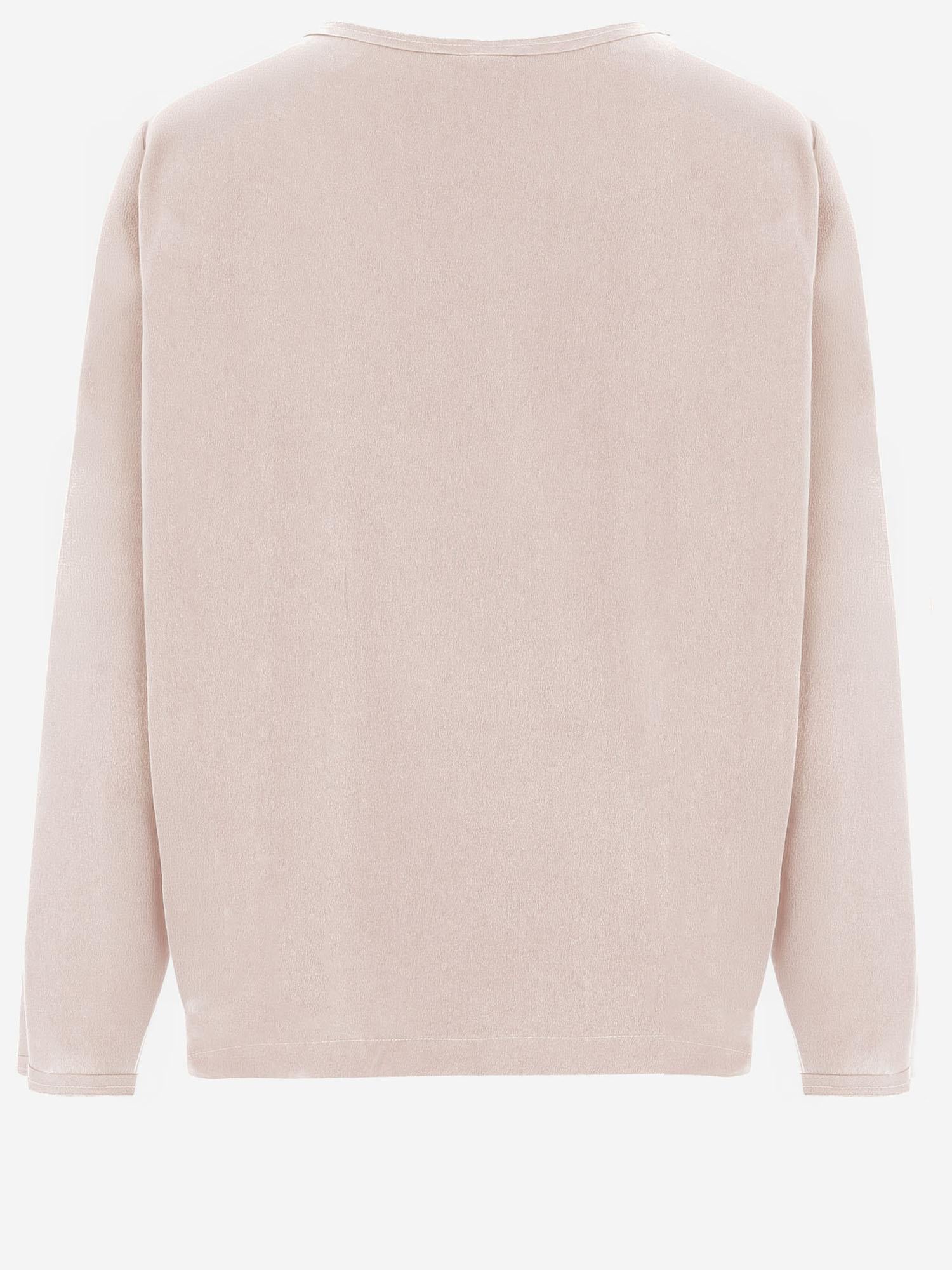 Silk Knit Sweater — Pink