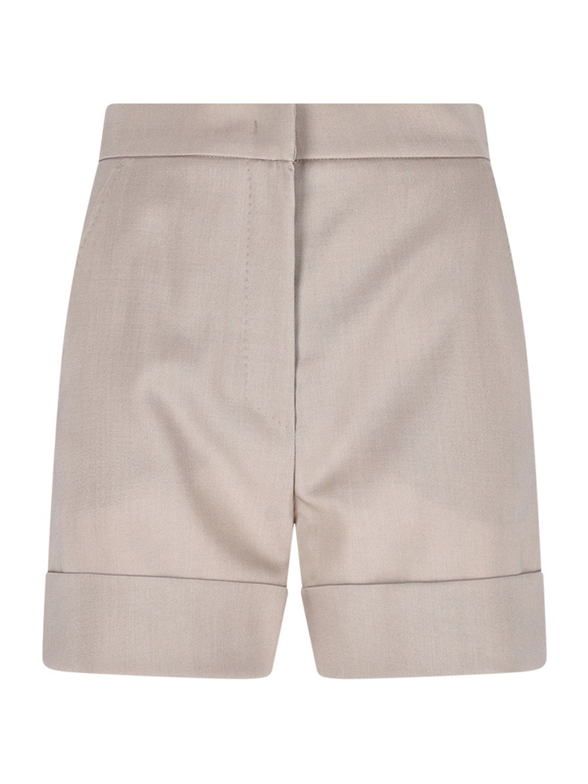 High-Waisted Tailored Shorts - Size 38