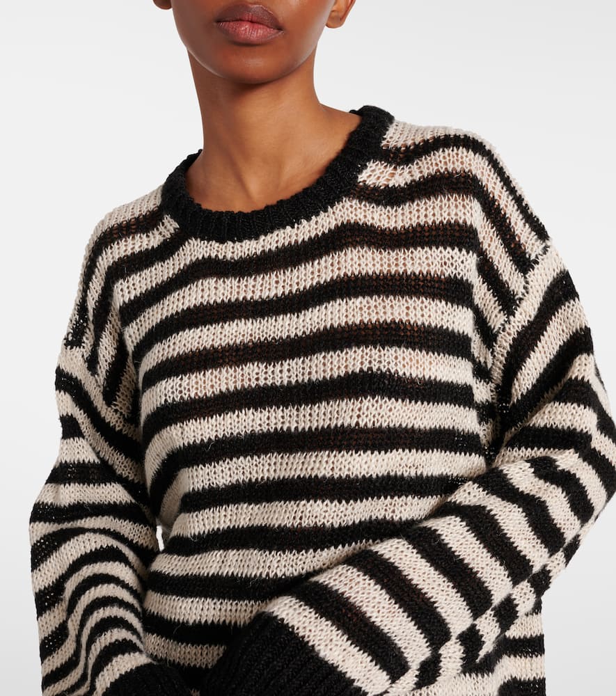 Róhe Striped linen-blend sweater
