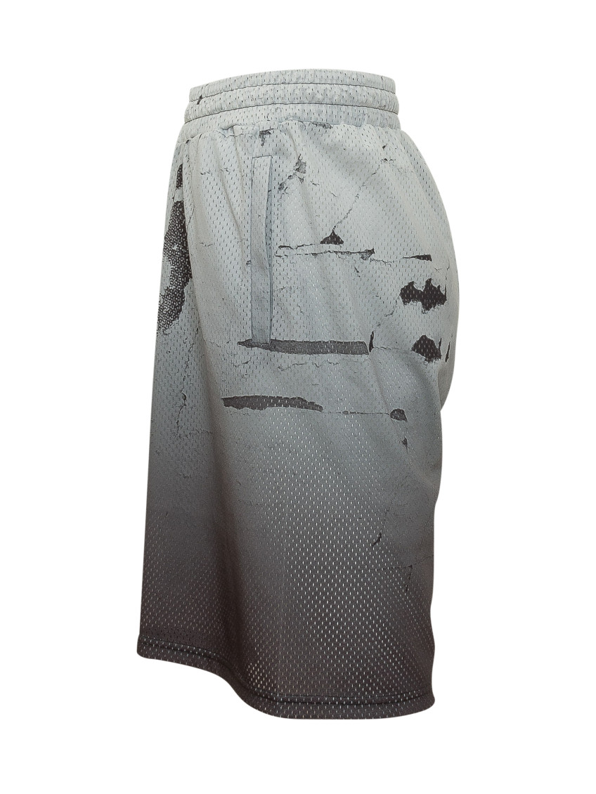 Grey Graphic Shorts