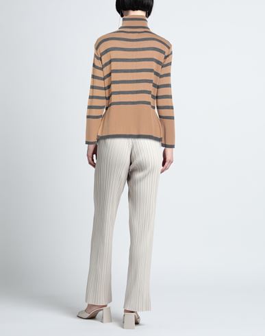 B. yu Woman Turtleneck Camel Size XS Merino Wool, Acrylic