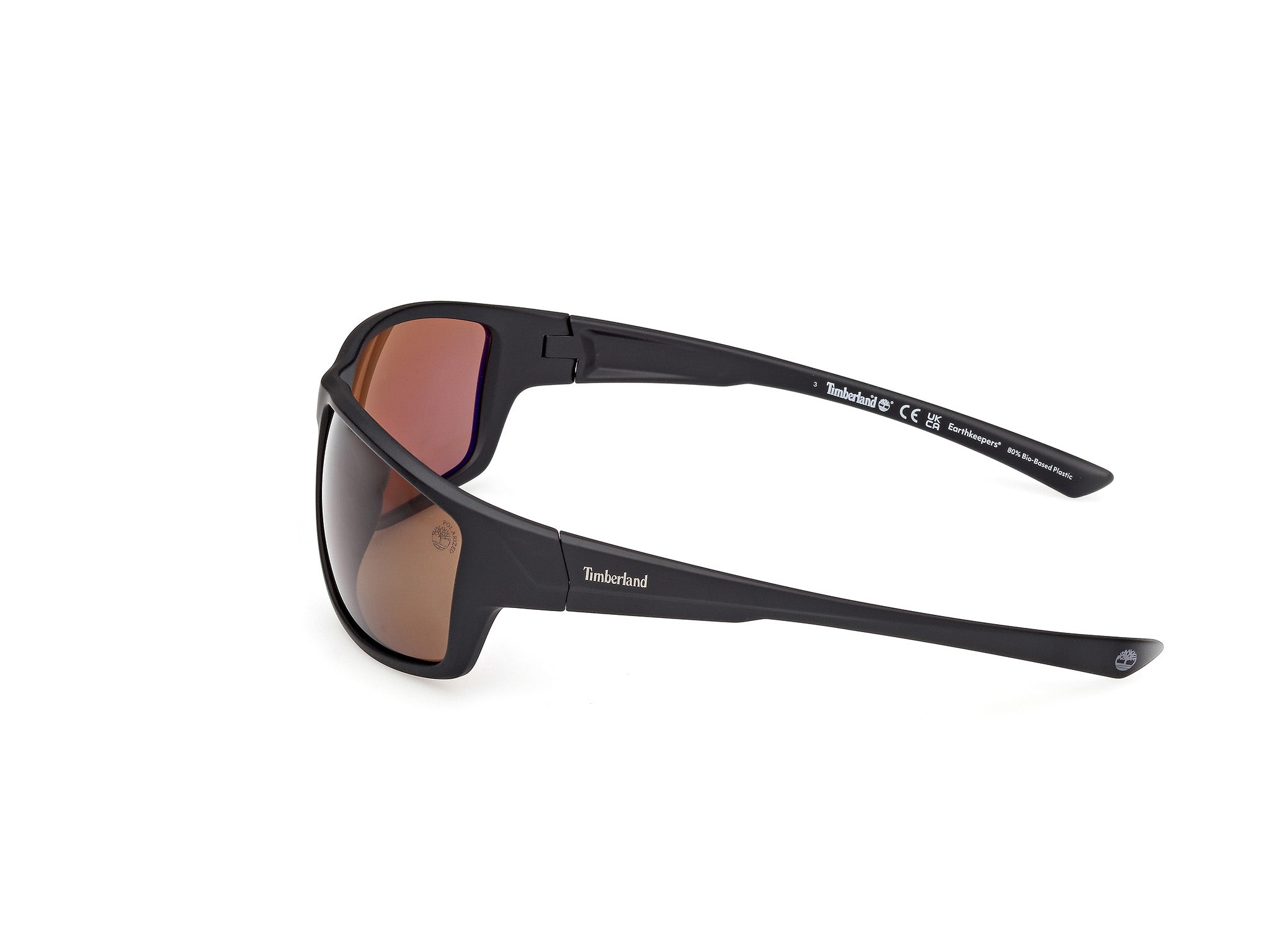 Timberland Man Timberland TB00003 02H Sunglasses Injected Black Brown Squared Polarized
