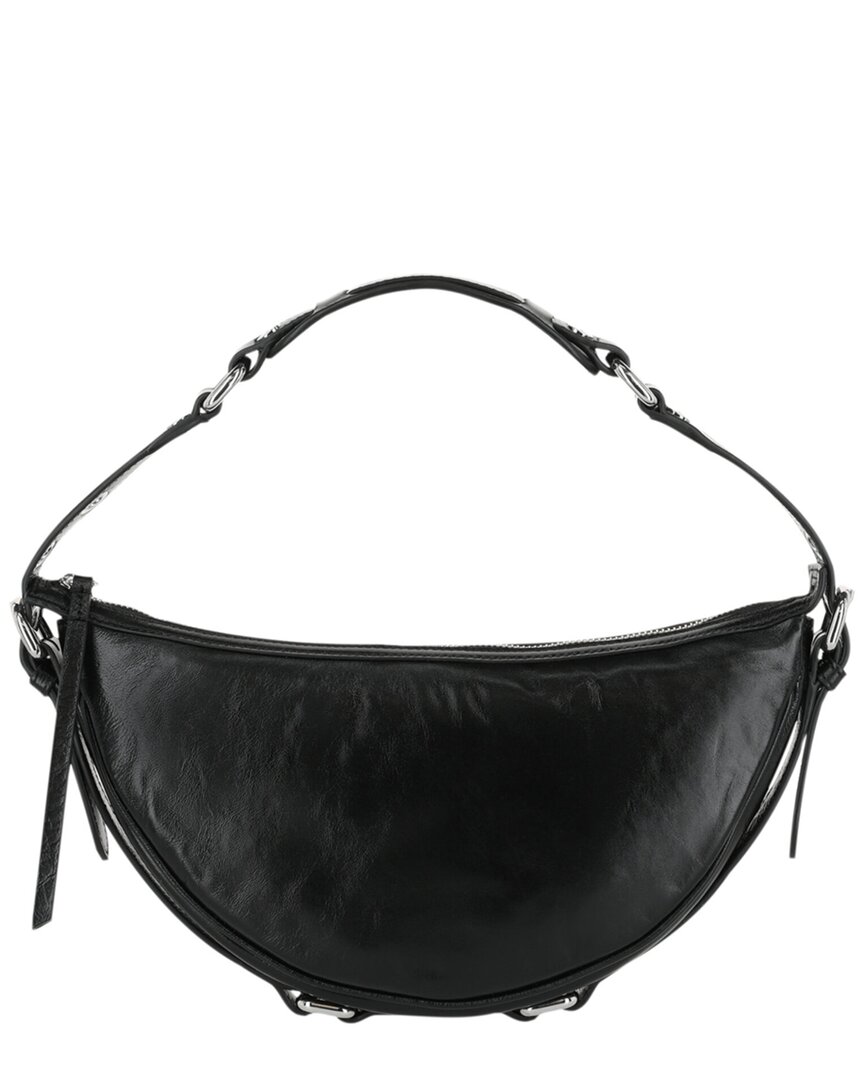 Gib Creased Leather Shoulder Bag