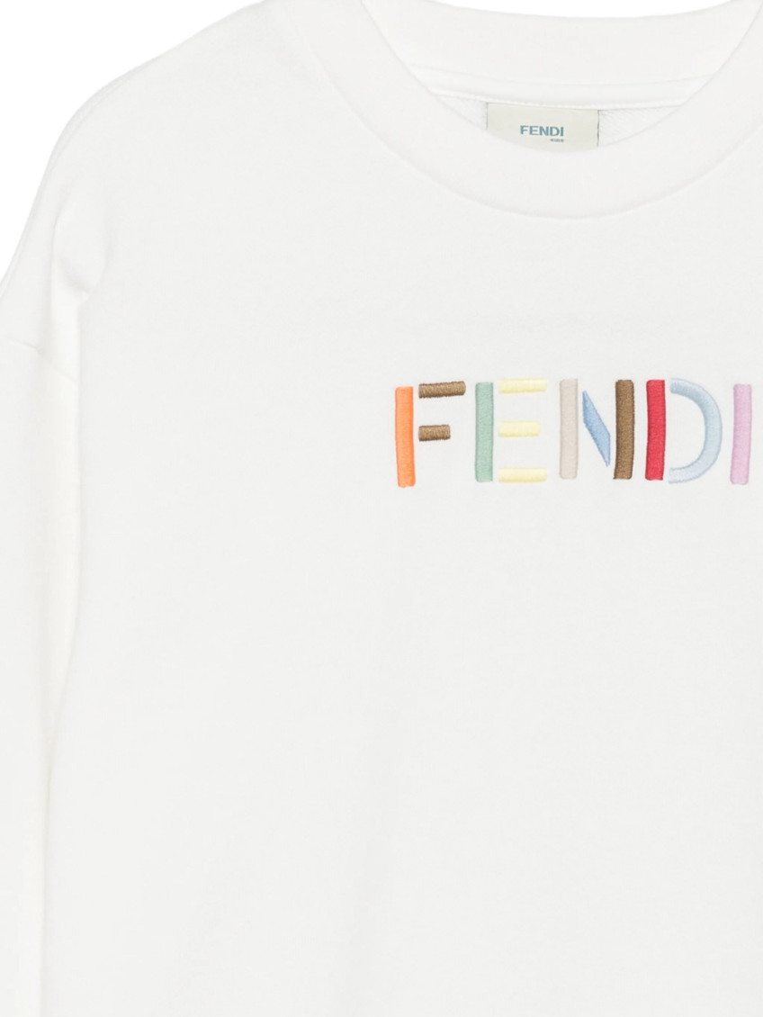 Girl White Logo Sweatshirt