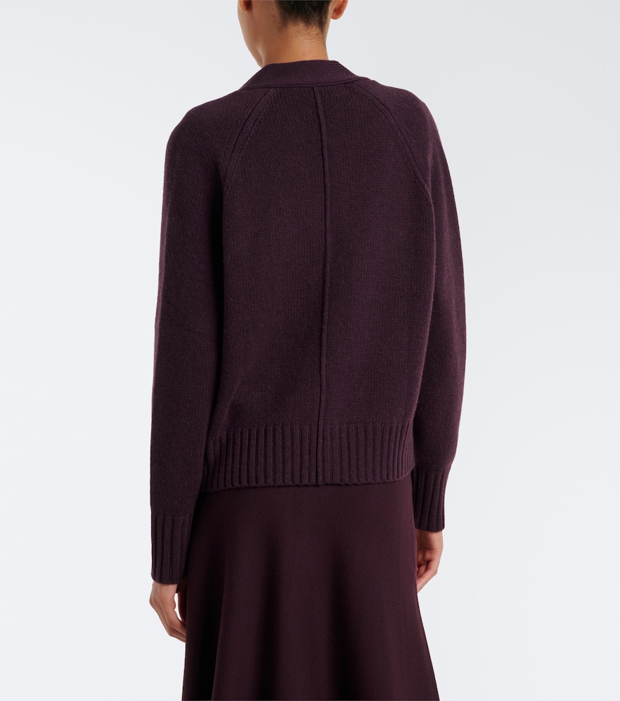 Virgin wool and cashmere cardigan