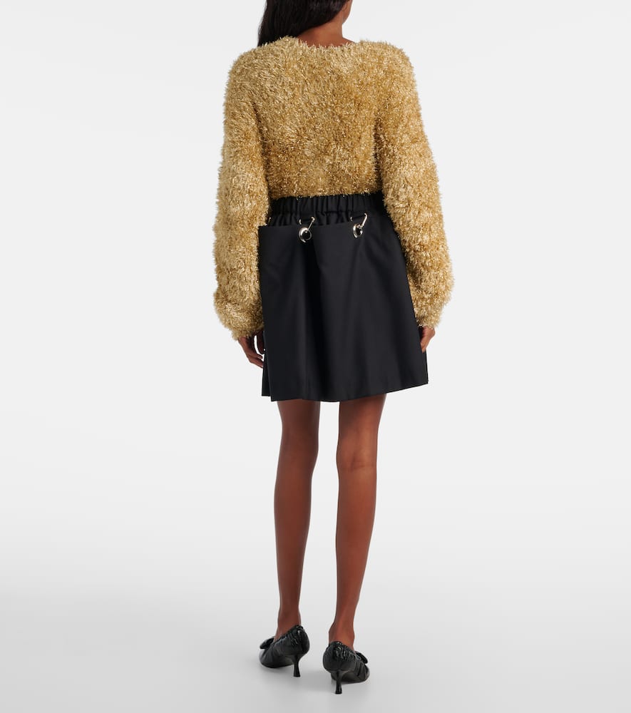 Wool miniskirt