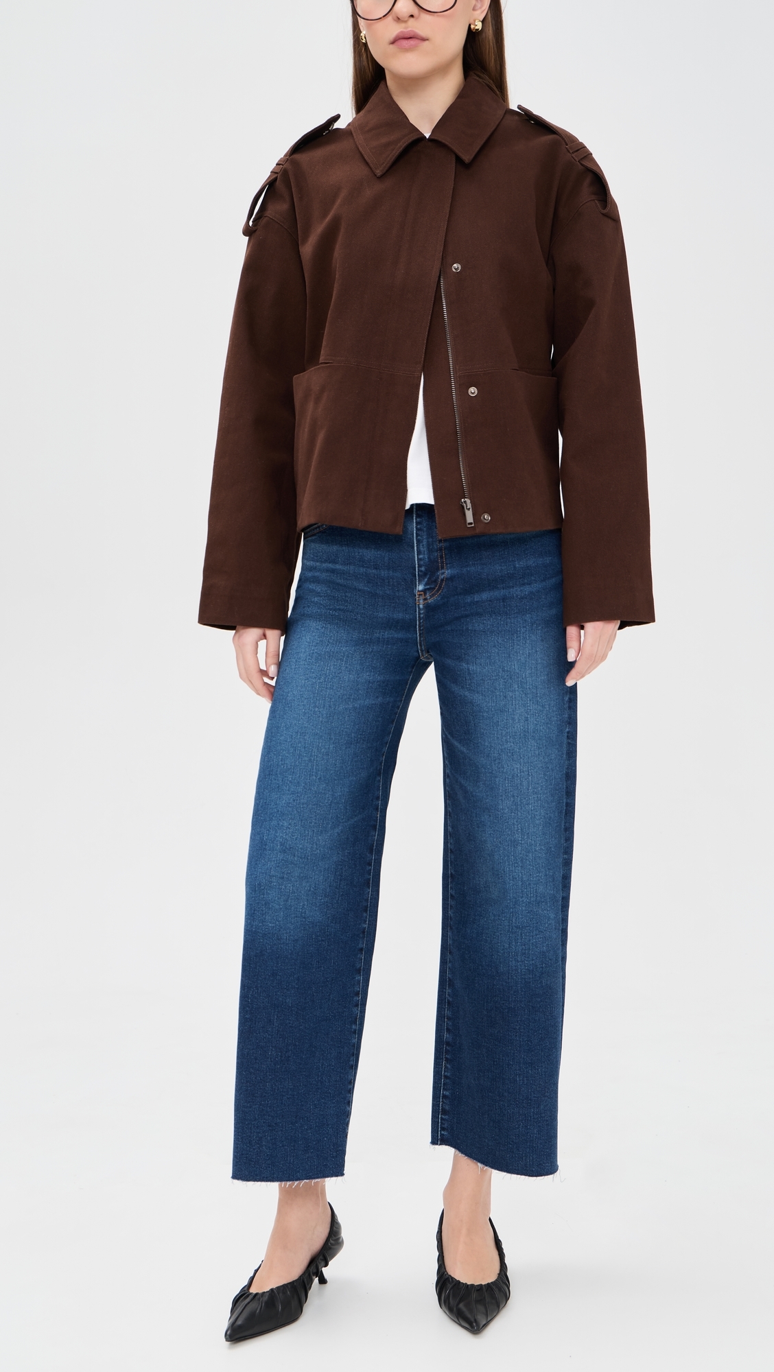 Saige Wide Leg Crop Jeans Otsp