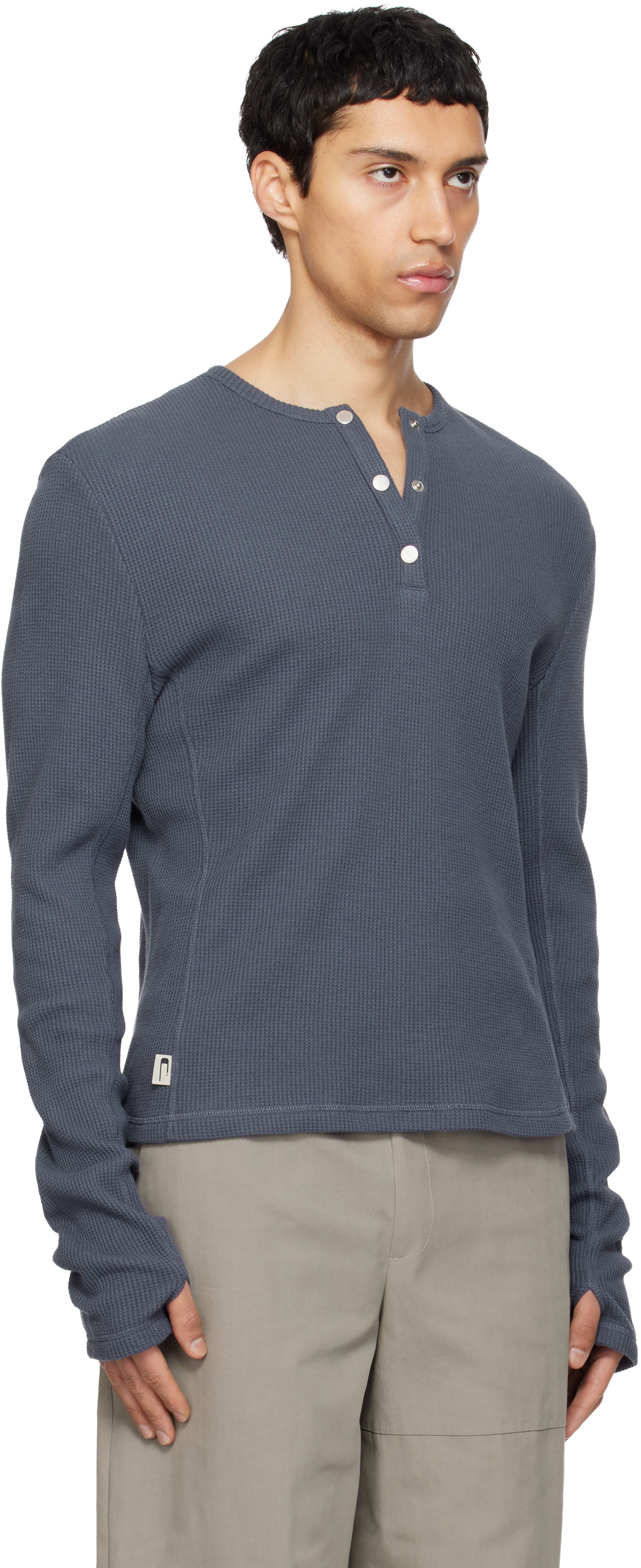 Navy Lis Classic Henley