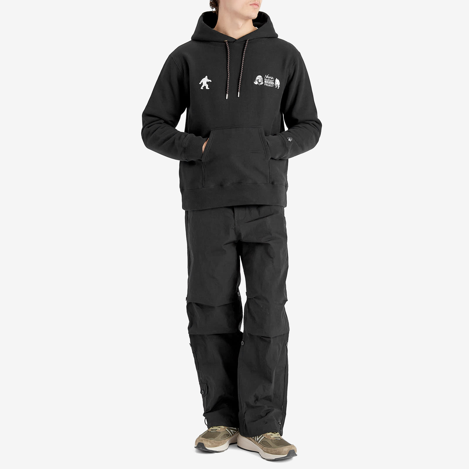 Men's x Tacoma Fuji Records Logo Hoodie in Black