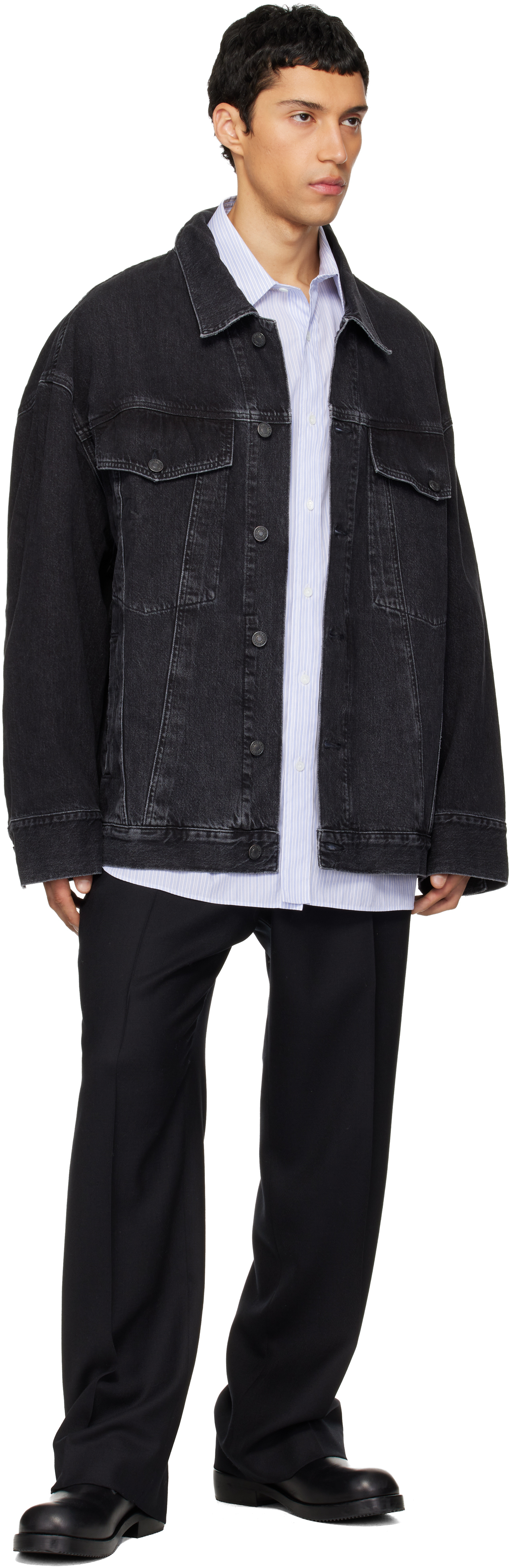 Black Wayne Denim Jacket